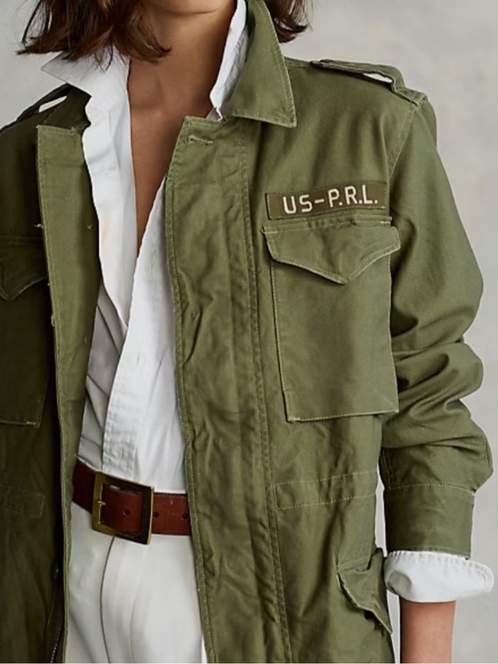New! Polo Ralph Lauren Cotton Twill Utility Jacket size M